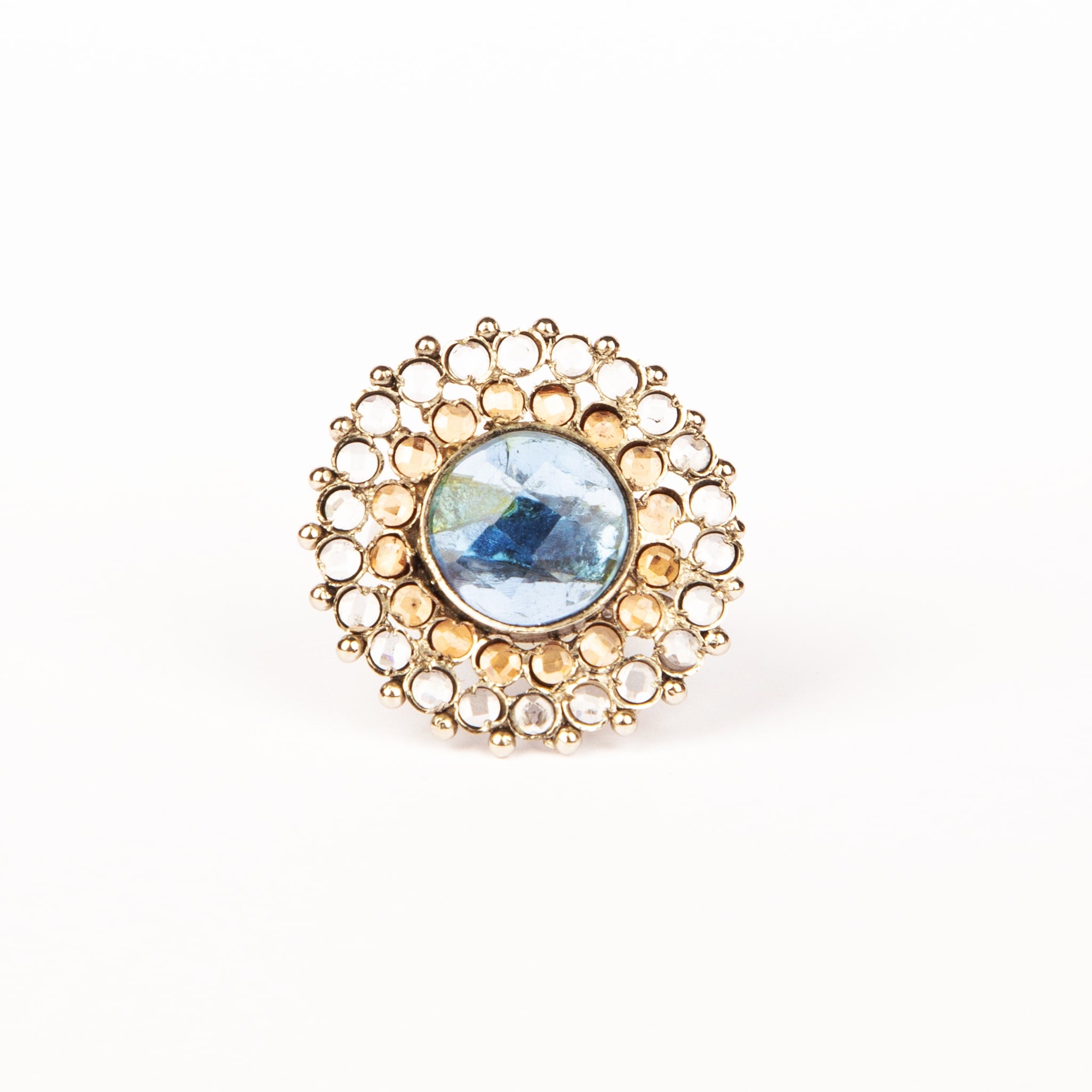 Colorful Stones Champagne Ring