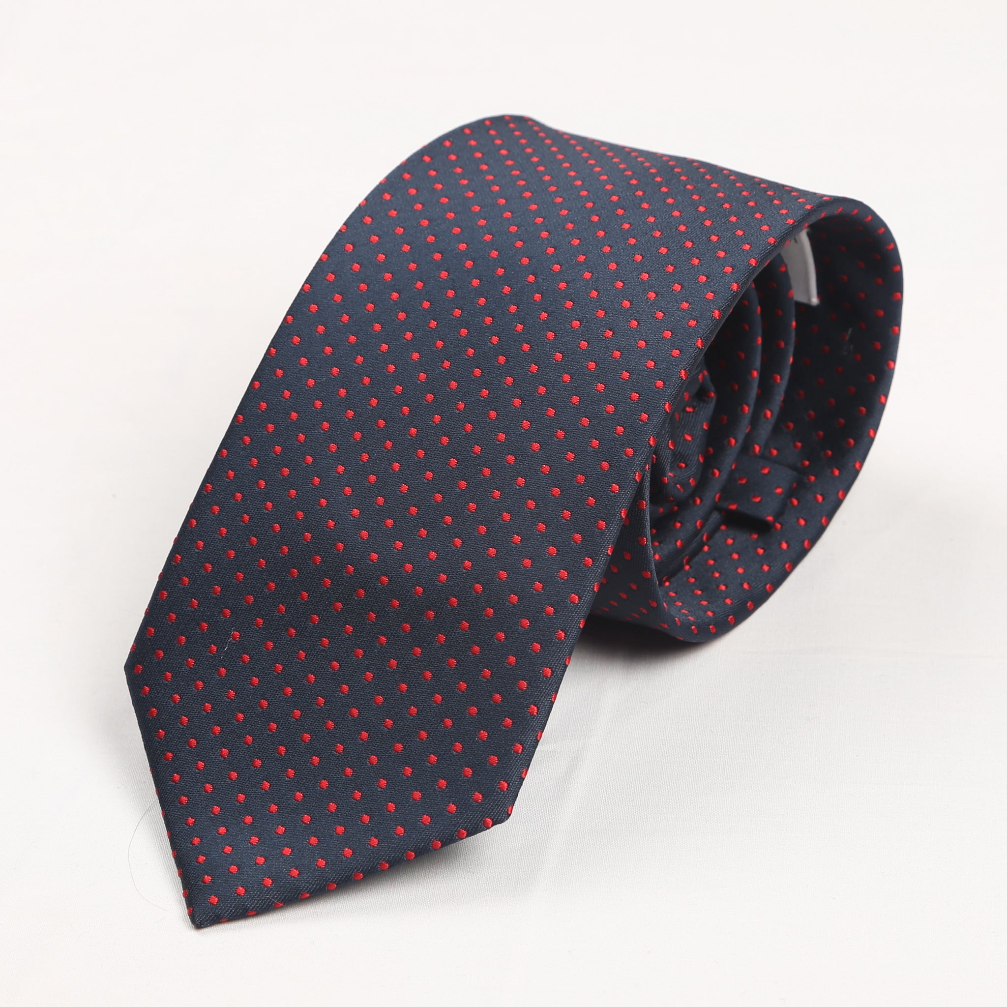 Red Pin Dots Tie
